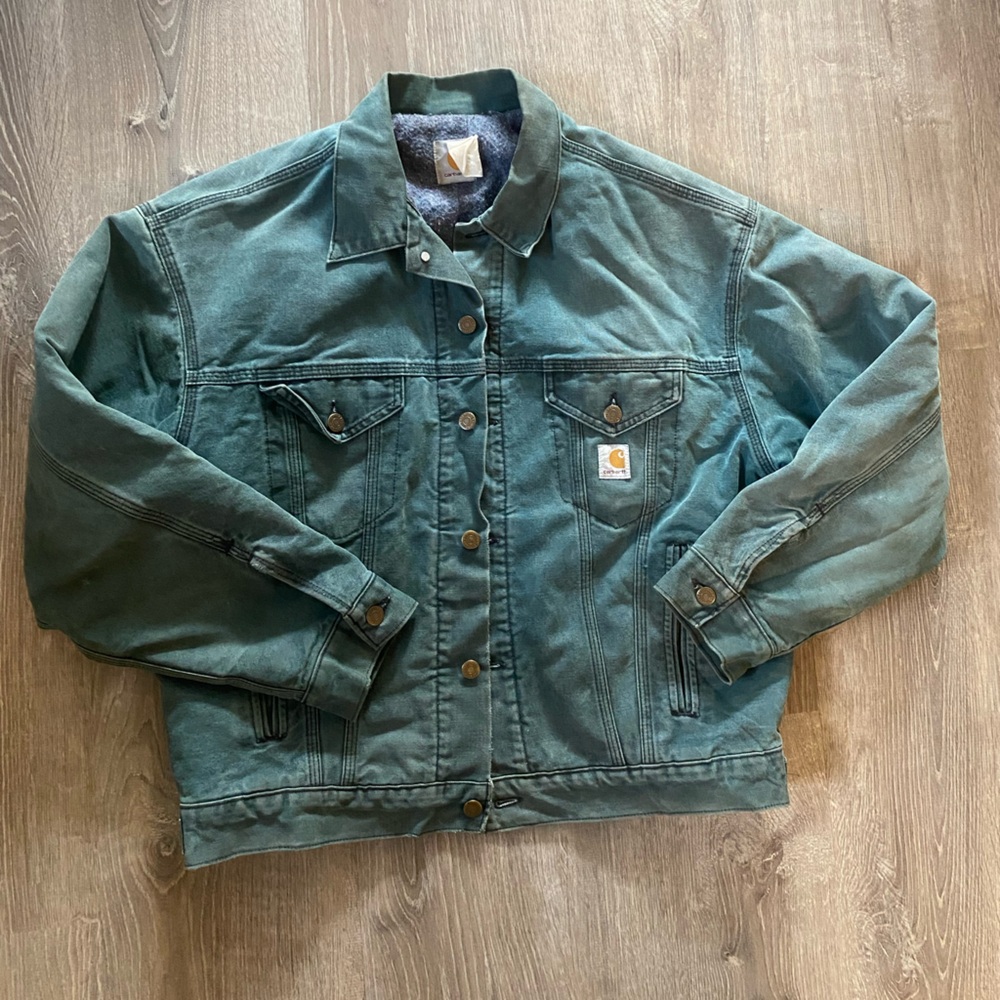 Carhartt Green Denim Jacket